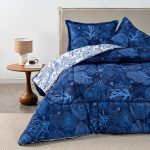 Edredón de tela estampado reversible super soft - Aquatic